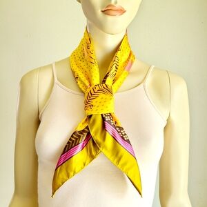 Zara Tiger Pattern Square Scarf